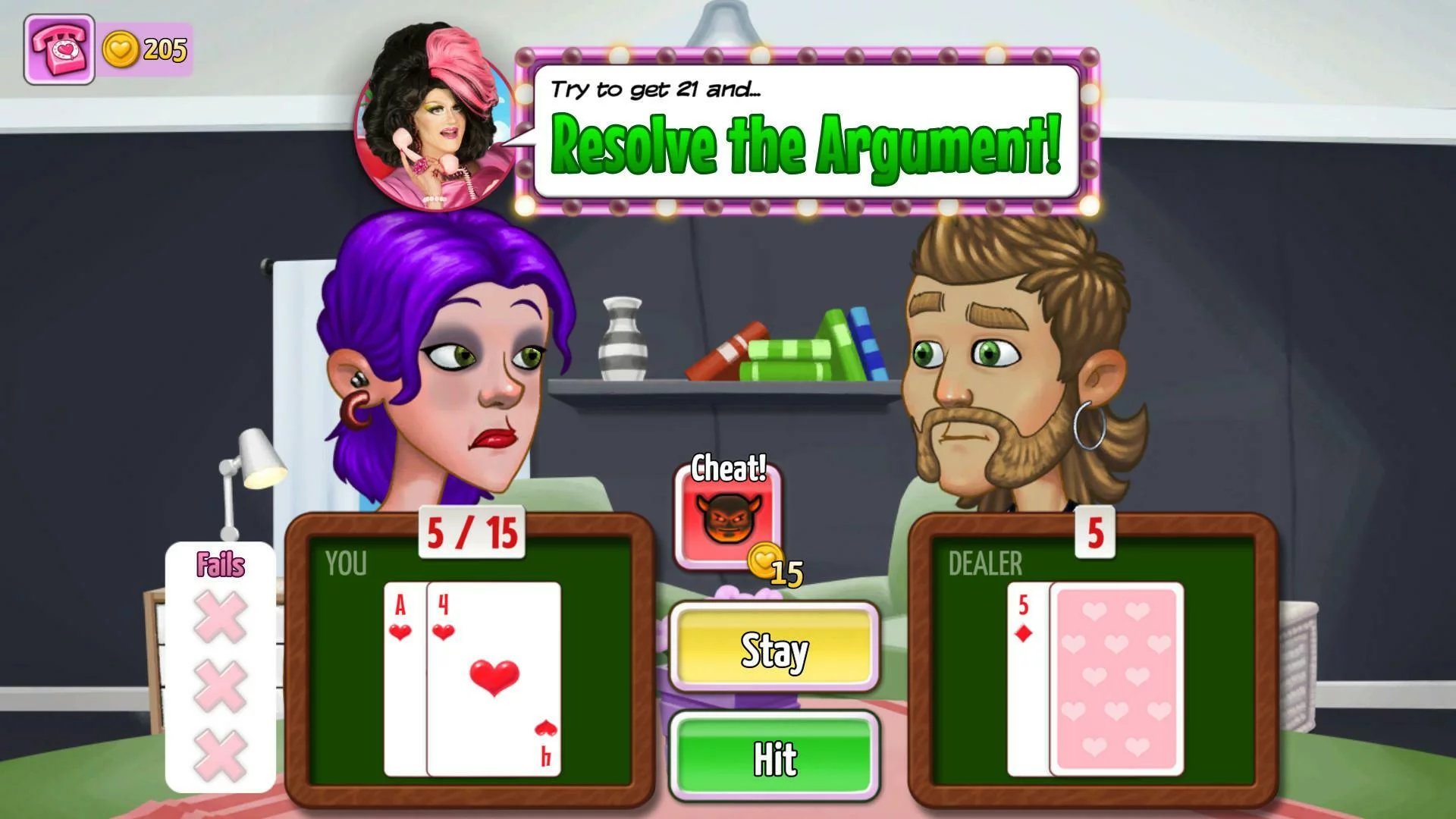 Изображение игры: Kitty Powers’ Love Life