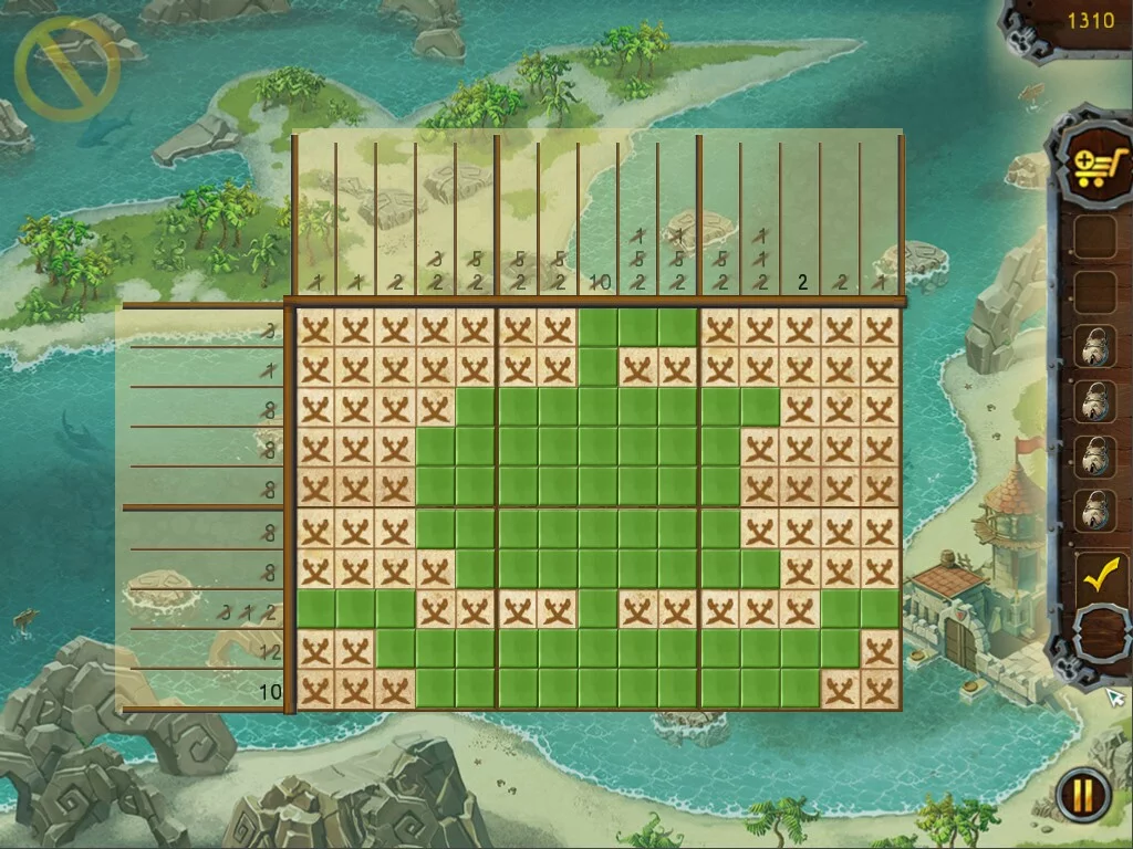 Изображение игры: Fill and Cross Pirate Riddles