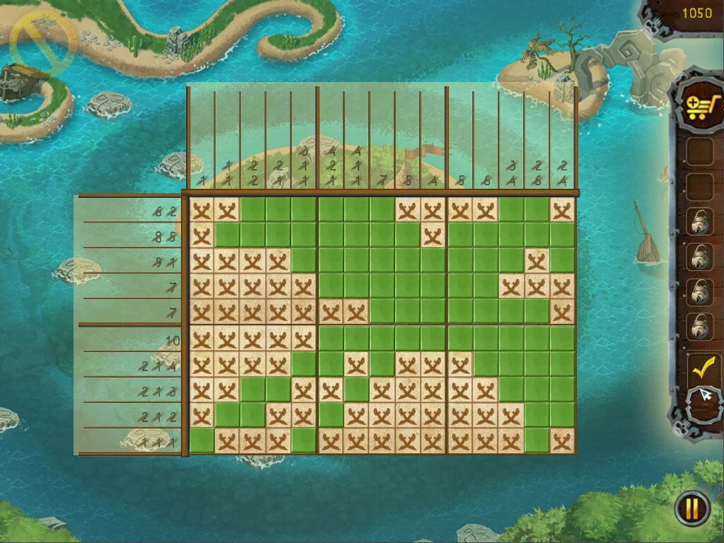 Изображение игры: Fill and Cross Pirate Riddles