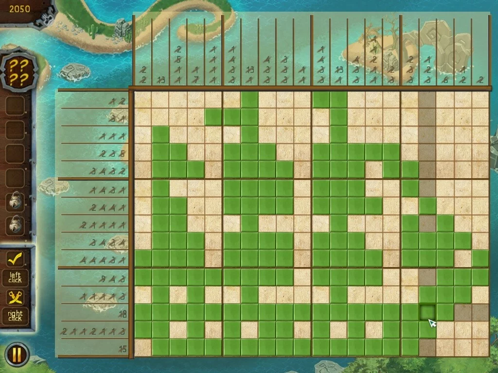 Изображение игры: Fill and Cross Pirate Riddles 2