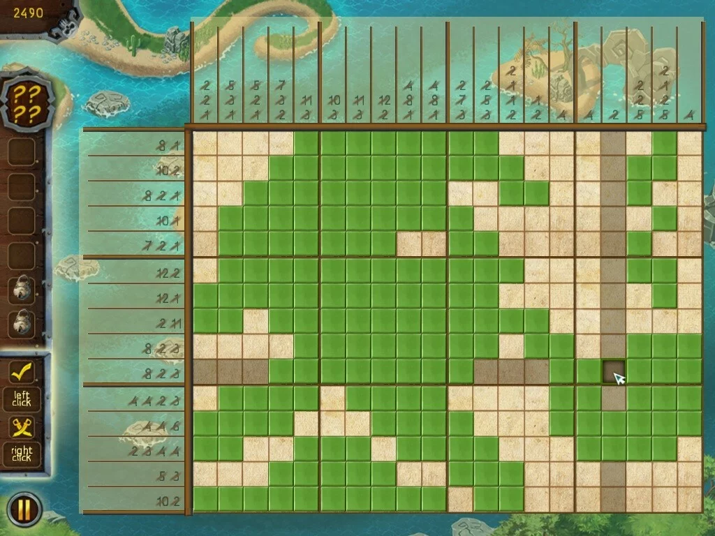 Изображение игры: Fill and Cross Pirate Riddles 2