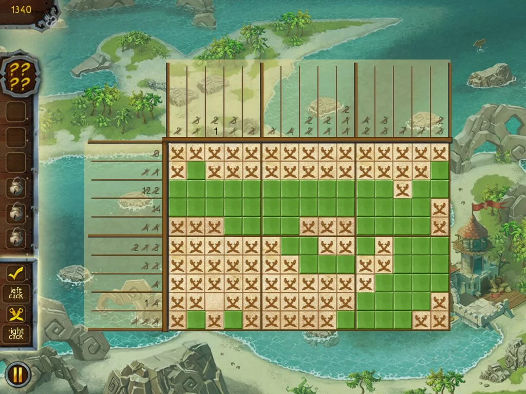 Изображение игры: Fill and Cross Pirate Riddles 2