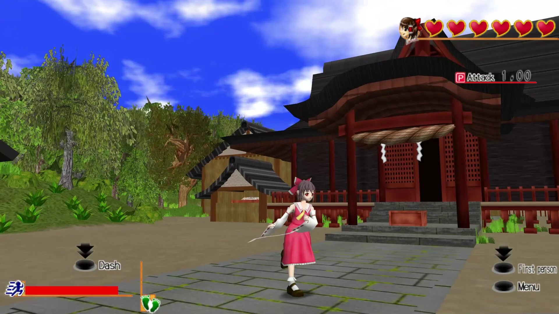 Изображение игры: Touhou 3D Dungeon