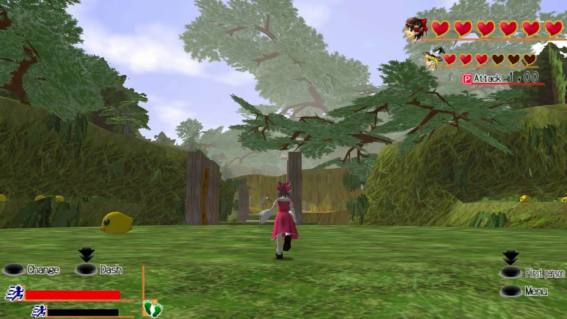 Изображение игры: Touhou 3D Dungeon