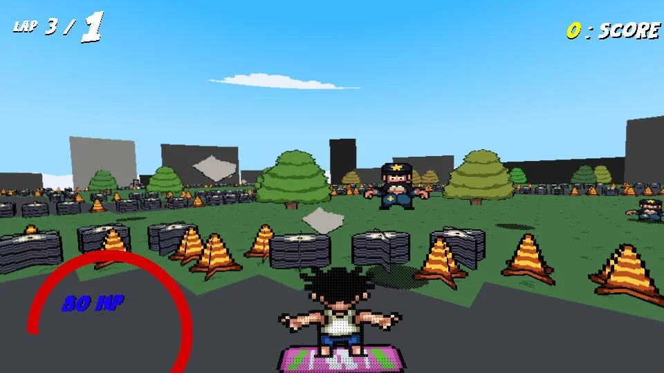 Изображение игры: Hoverboard Chase