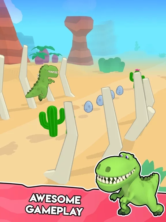 Изображение игры: Dino Run 3D