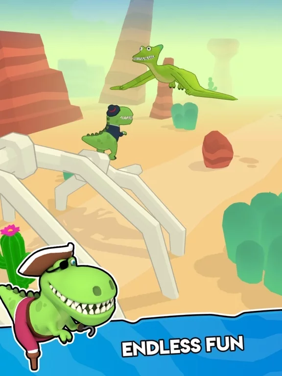 Изображение игры: Dino Run 3D