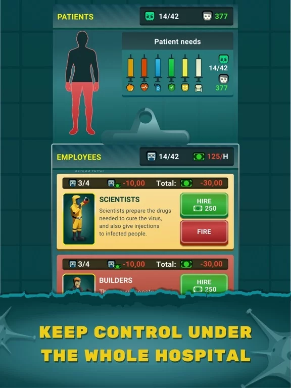 Изображение игры: Zombie Hospital Tycoon: Idle