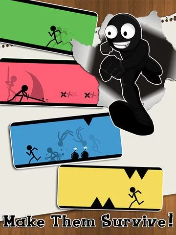 Изображение игры: 101 Make Them Survive - Stickman Run Jump Fight