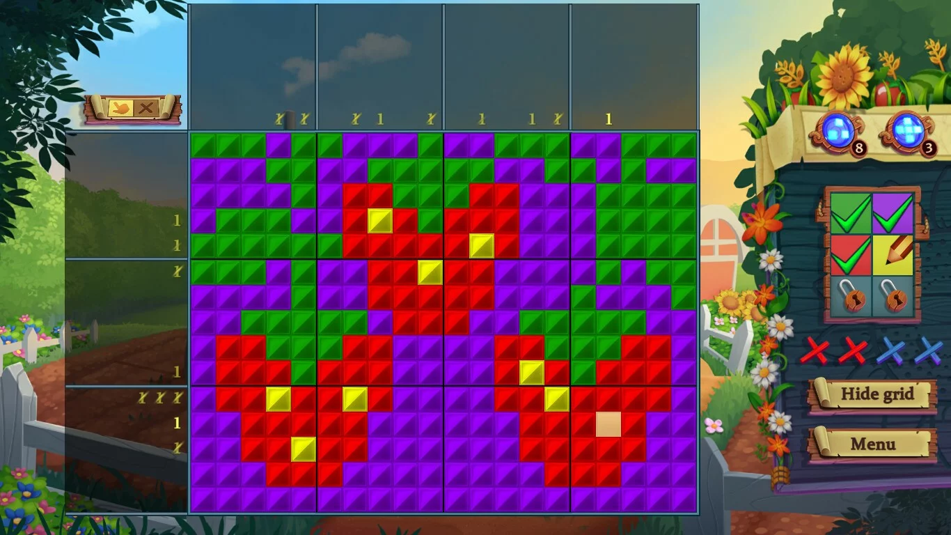 Изображение игры: Adventure Mosaics. Granny’s Farm