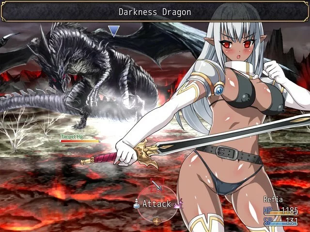 Изображение игры: KNIGHT SLAVE -The Dark Valkyrie of Depravity