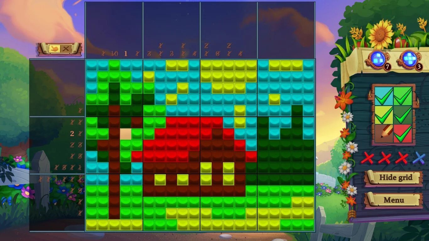 Изображение игры: Adventure Mosaics. Granny’s Farm