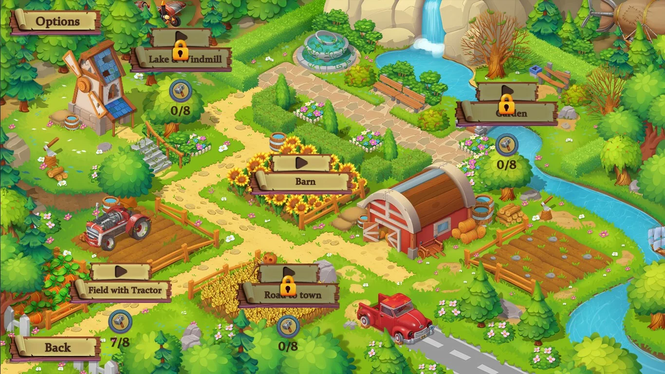 Изображение игры: Adventure Mosaics. Granny’s Farm
