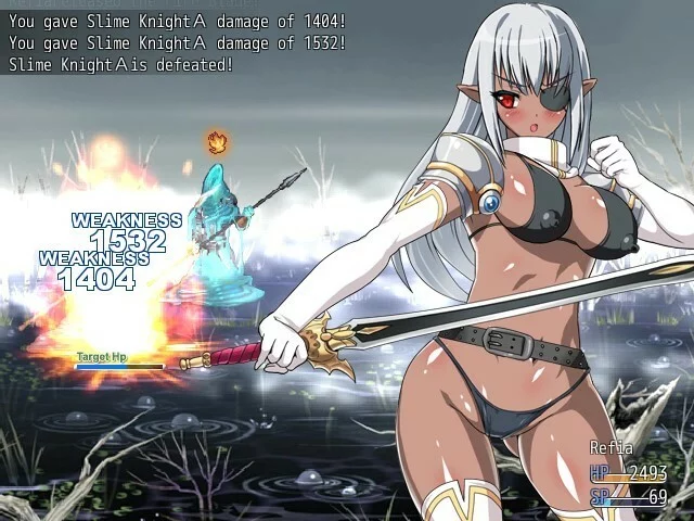Изображение игры: KNIGHT SLAVE -The Dark Valkyrie of Depravity