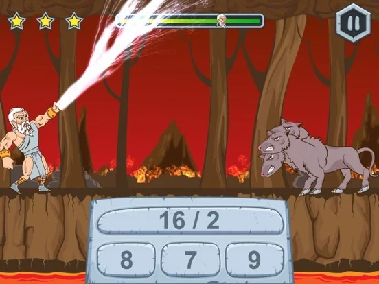 Изображение игры: Zeus vs Monsters – School Edition: Fun Math Game
