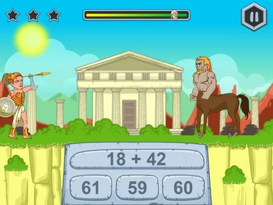 Изображение игры: Zeus vs Monsters – School Edition: Fun Math Game