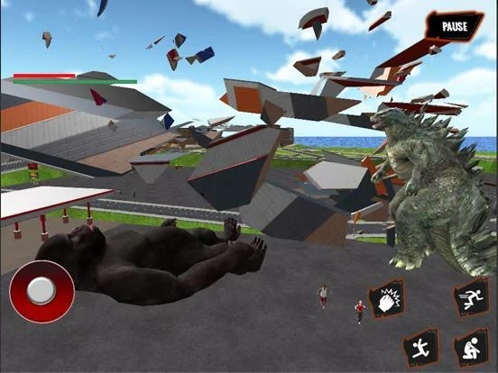 Изображение игры: Giant Gorilla Vs kaiju rush