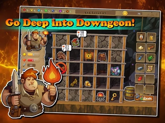 Изображение игры: Downgeon Quest