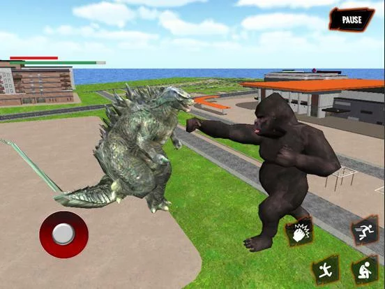 Изображение игры: Giant Gorilla Vs kaiju rush