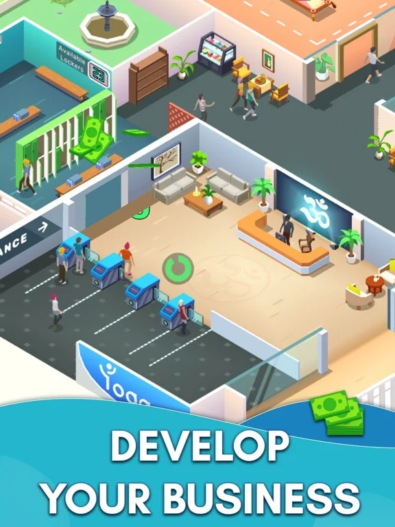 Изображение игры: Idle Yoga Tycoon