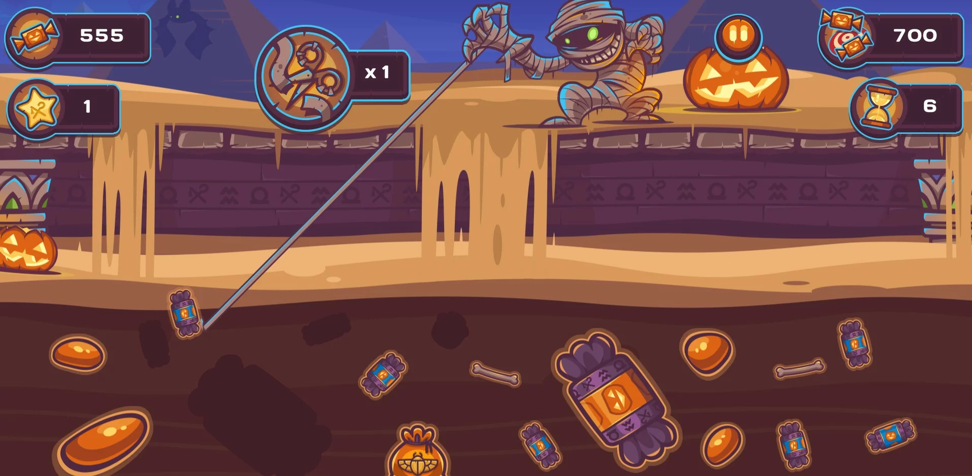 Изображение игры: Mummy Candies