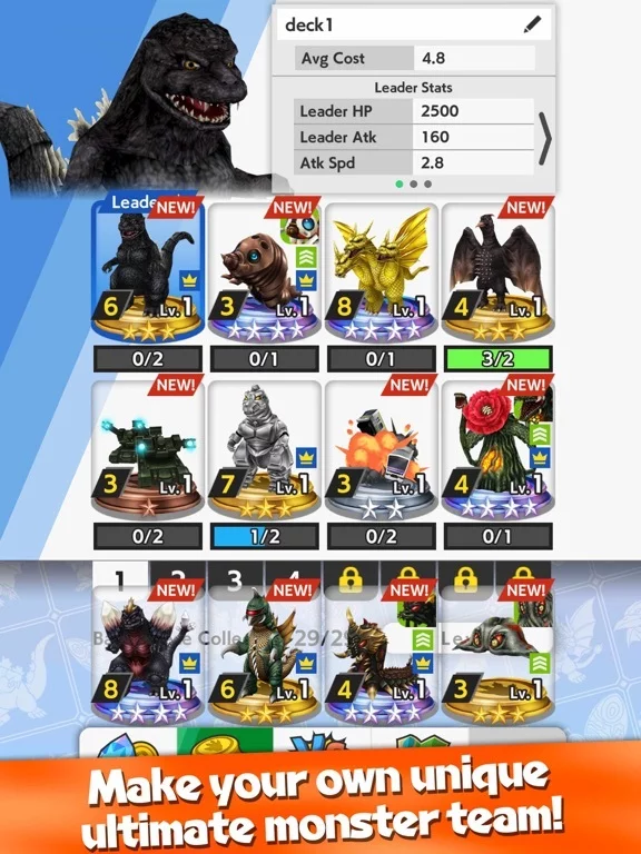 Изображение игры: GODZILLA BATTLE LINE