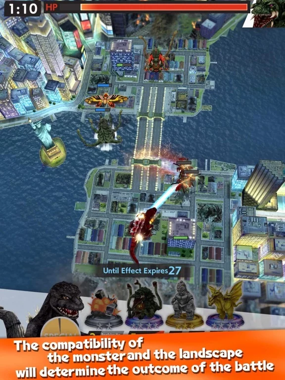 Изображение игры: GODZILLA BATTLE LINE