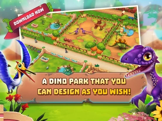 Изображение игры: Dinosaur Park: Primeval Zoo