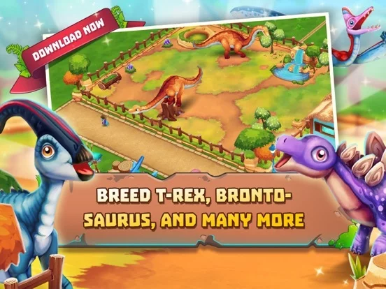 Изображение игры: Dinosaur Park: Primeval Zoo