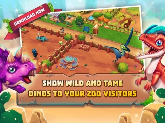 Изображение игры: Dinosaur Park: Primeval Zoo