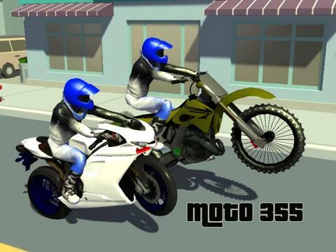 Изображение игры: Moto 355: Extreme Motorcycle Racing