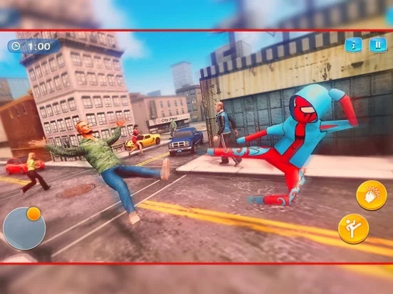 Изображение игры: Spider Stickman - Rope Hero 3D