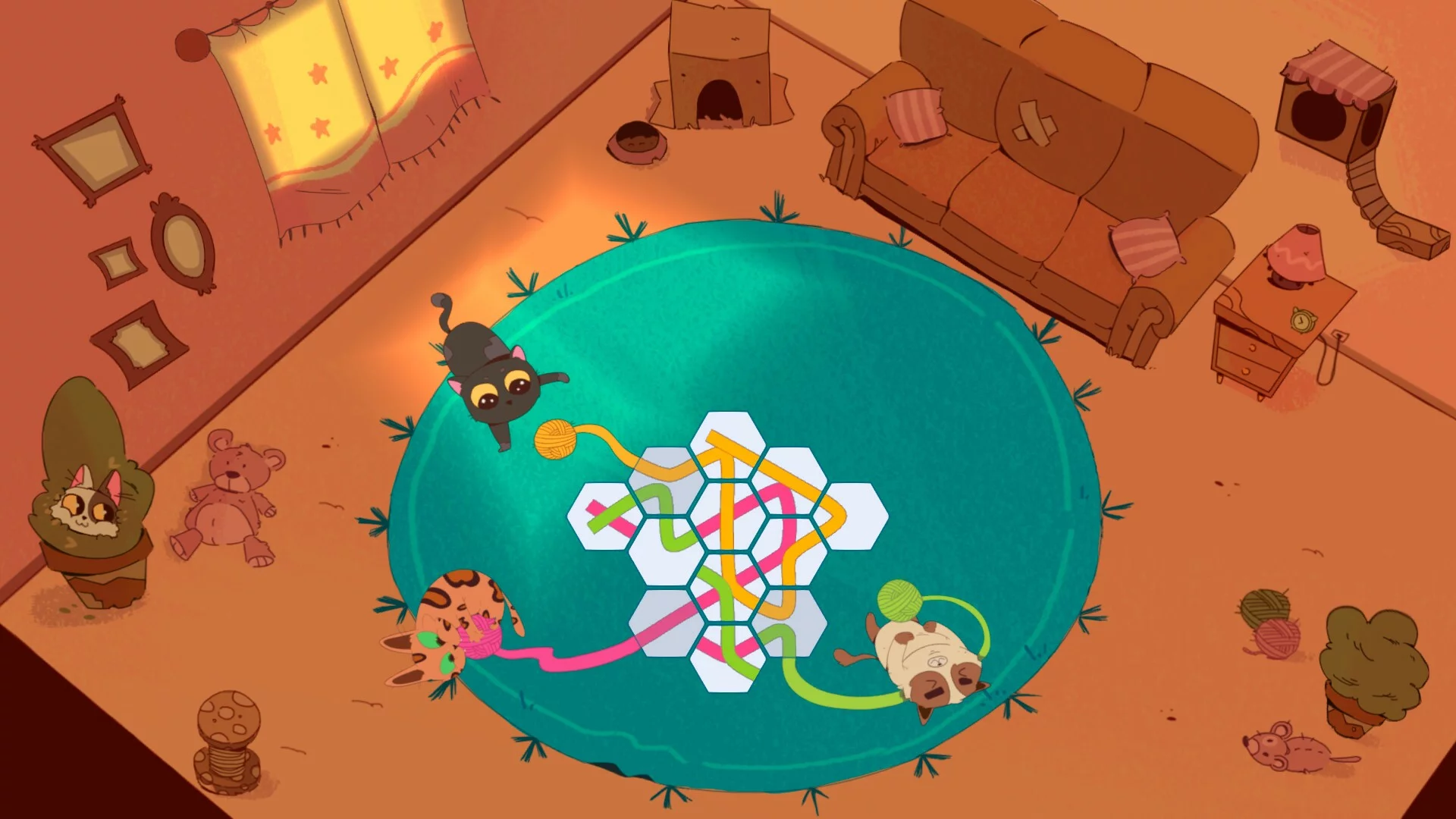 Изображение игры: Kittens and Yarn