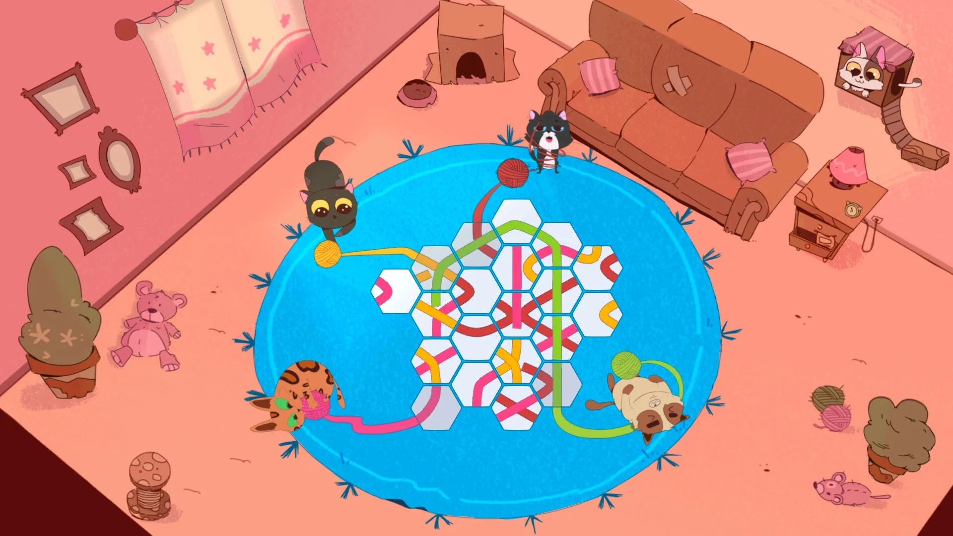 Изображение игры: Kittens and Yarn