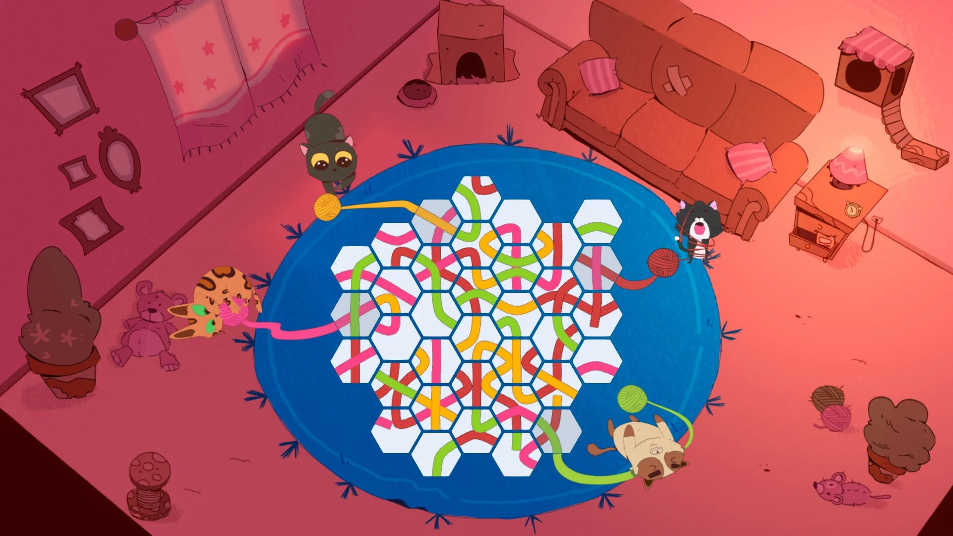 Изображение игры: Kittens and Yarn