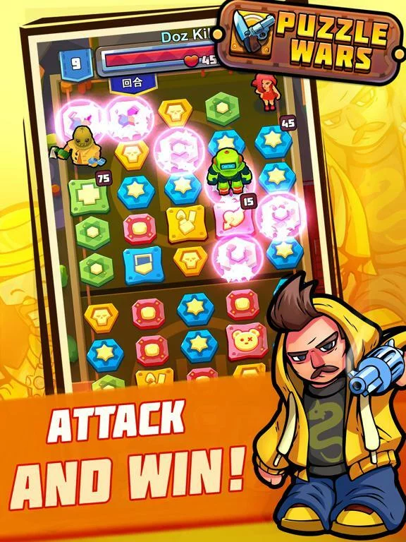 Изображение игры: Puzzle Wars: Heroes