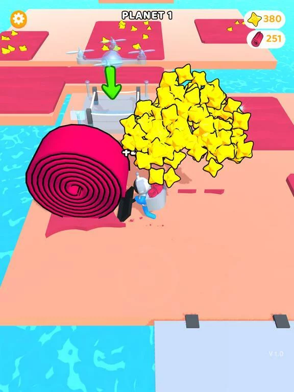 Изображение игры: Spiral Craft 3D