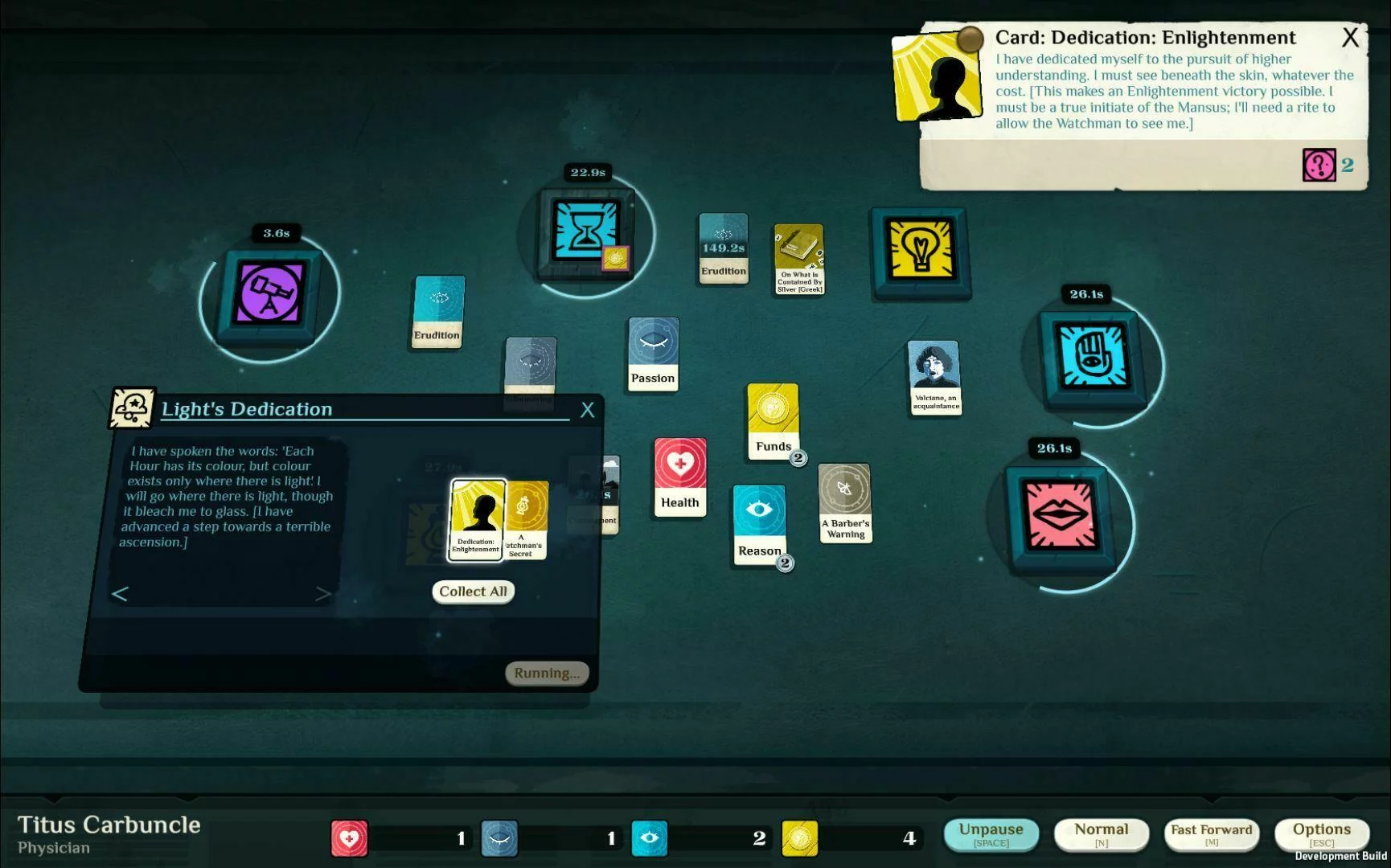 Изображение игры: Cultist Simulator + Dancer, Priest and Ghoul DLCs