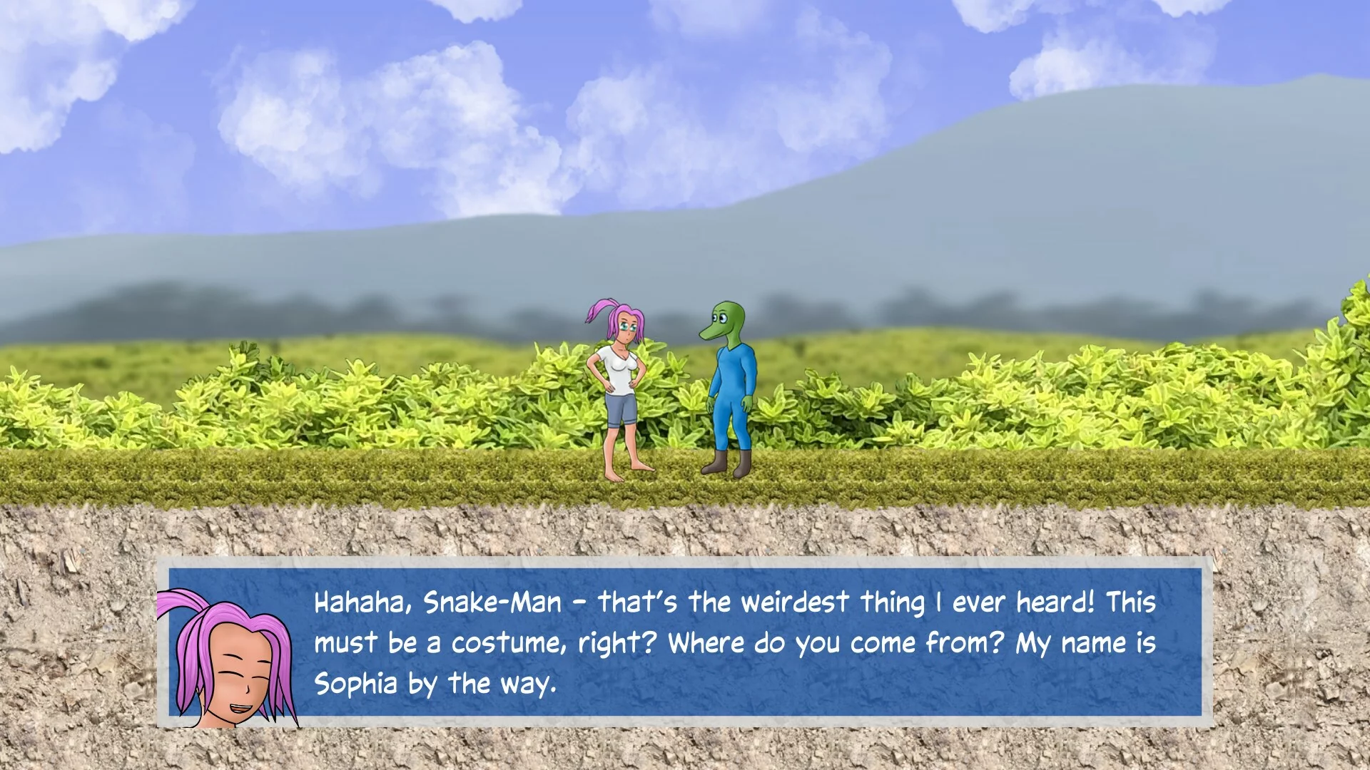 Изображение игры: Snake Man's Adventure