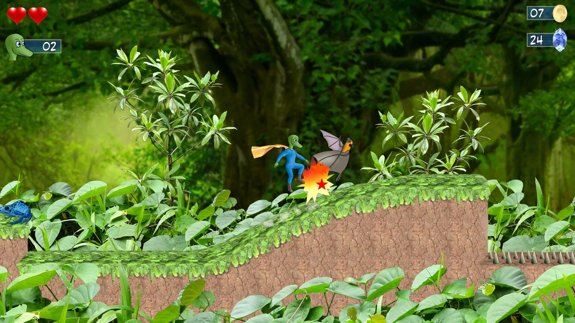 Изображение игры: Snake Man's Adventure