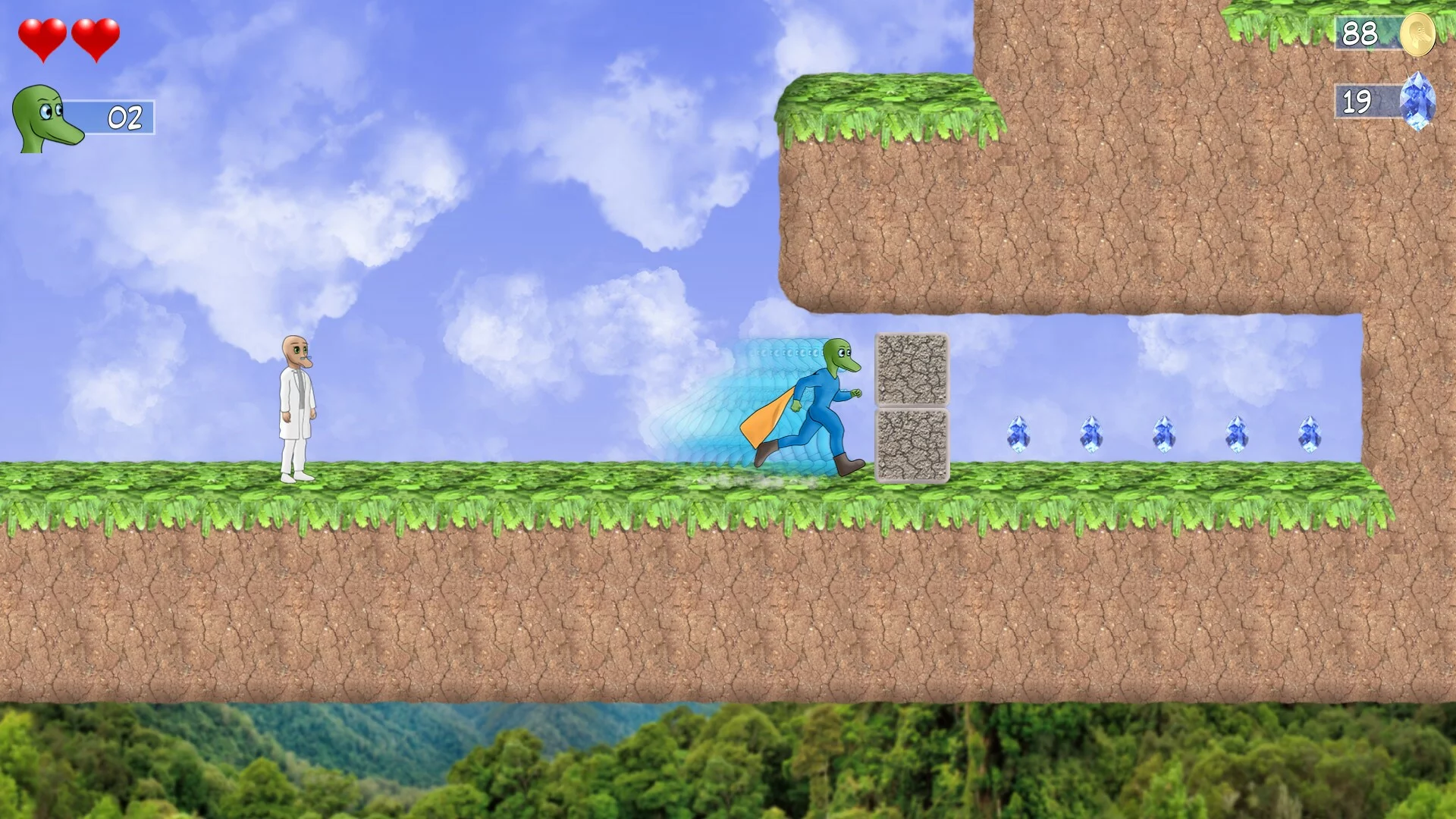 Изображение игры: Snake Man's Adventure