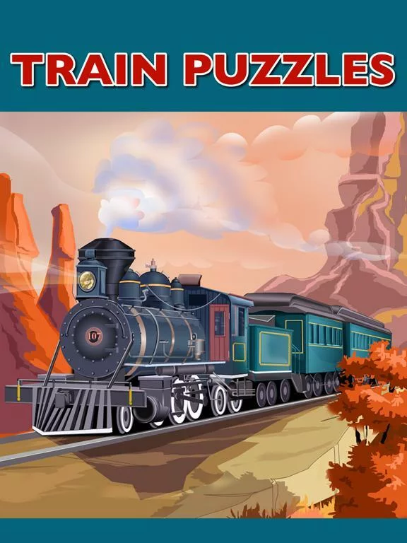 Изображение игры: Train Jigsaw Puzzles for Kids