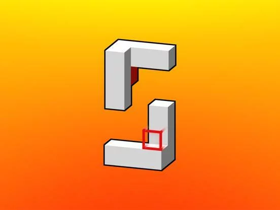 Изображение игры: qubo—a perspective puzzle game