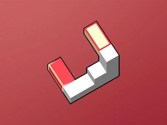 Изображение игры: qubo—a perspective puzzle game