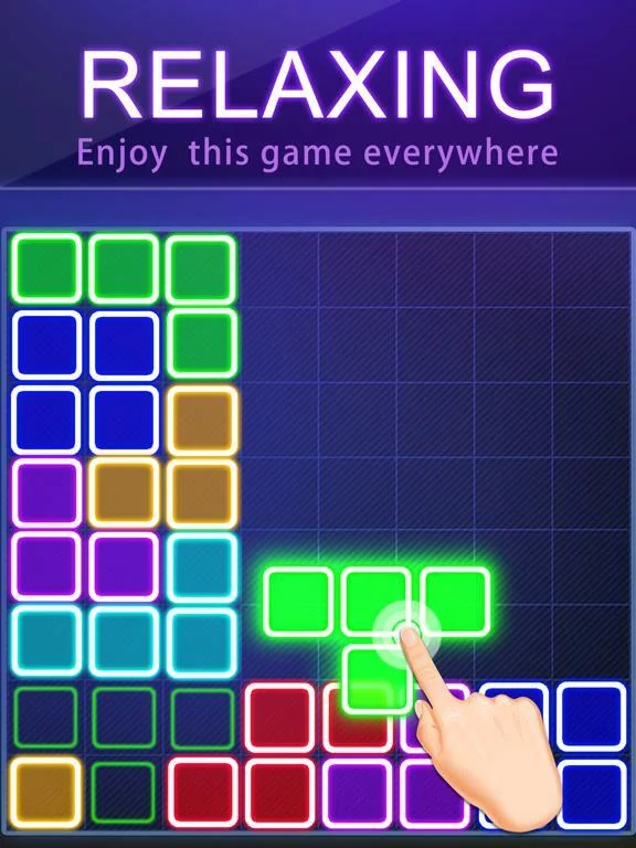 Изображение игры: Block Puzzle -Glow Puzzle Game