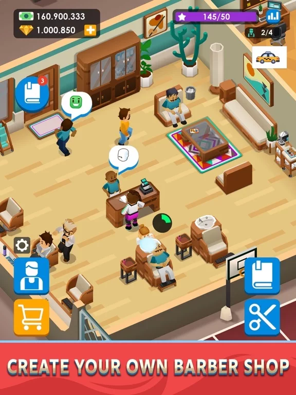 Изображение игры: Idle Barber Shop Tycoon - Game