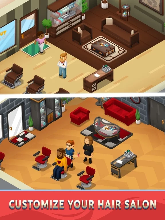 Изображение игры: Idle Barber Shop Tycoon - Game