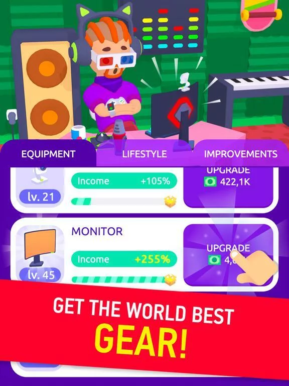 Изображение игры: Idle Streamer — Tuber Tycoon