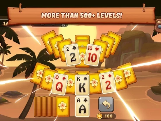 Изображение игры: Solitaire Tripeaks - Voyagers