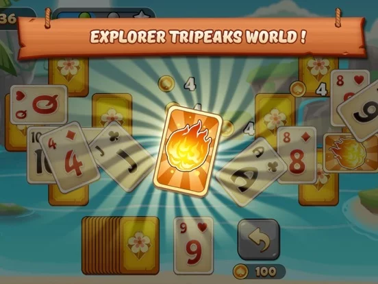 Изображение игры: Solitaire Tripeaks - Voyagers